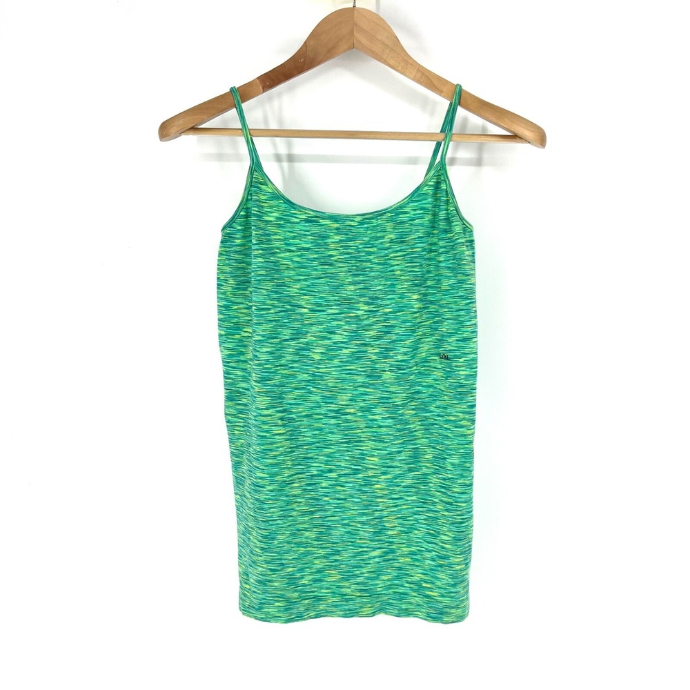 Maurices Stretch Tank Top Cami Womens Size L/XL Green Multicolor Space-Dye $20
